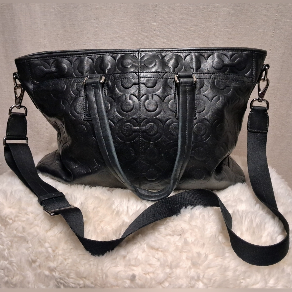 Unisex COACH Op Art Business Tote - Picture 10 of 10